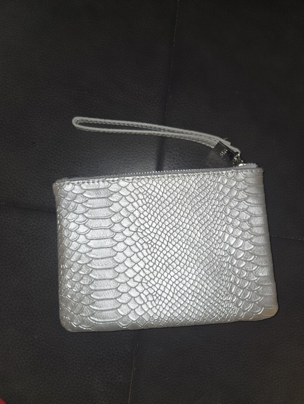 Ipsy Silver Zip Pouch